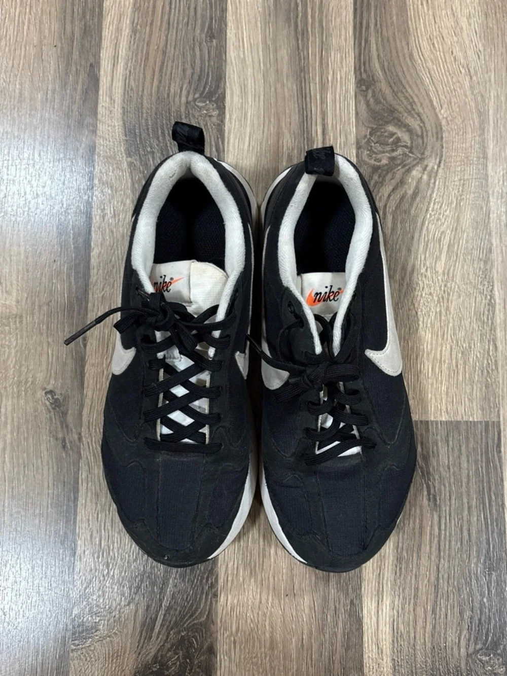 Nike Black and White Air Cushion Swoosh Sneakers